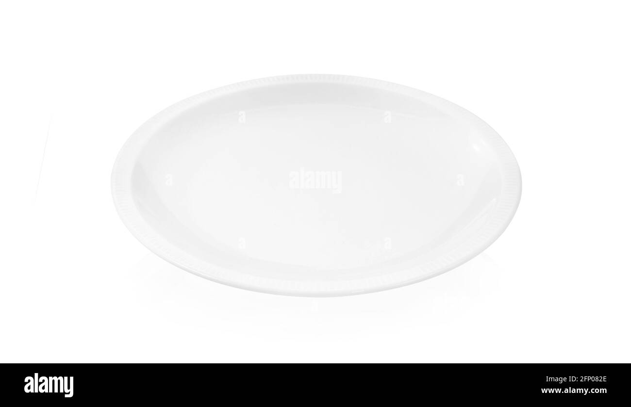 white plate isolated on white background Stock Photo - Alamy