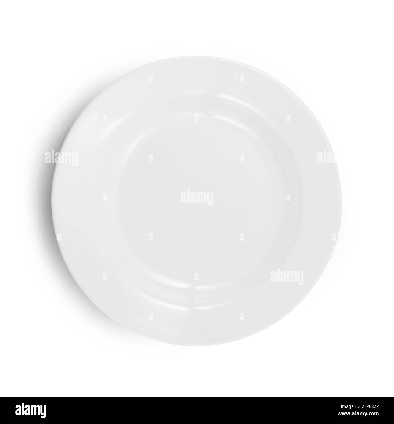 white plate isolated on white background Stock Photo - Alamy