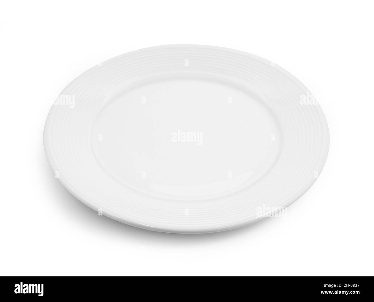white plate isolated on white background Stock Photo - Alamy