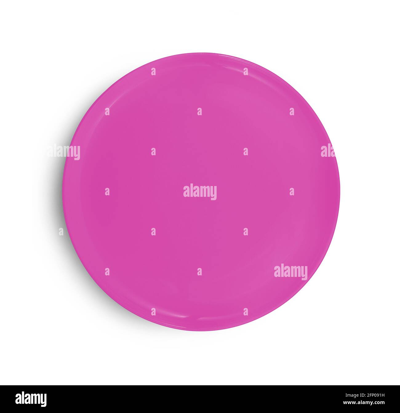 empty plate isolated on white background Stock Photo - Alamy