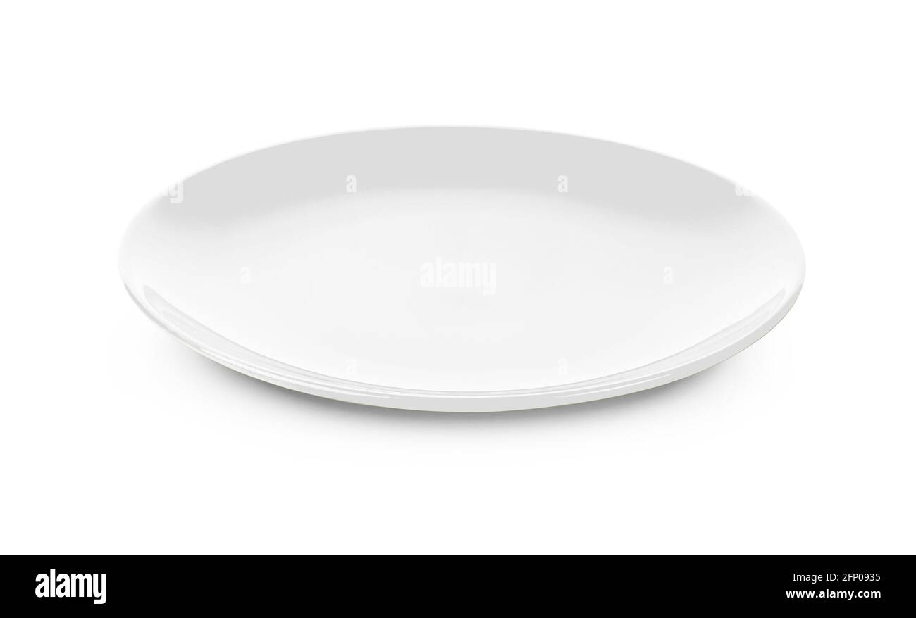 plate isolated on white background Stock Photo - Alamy