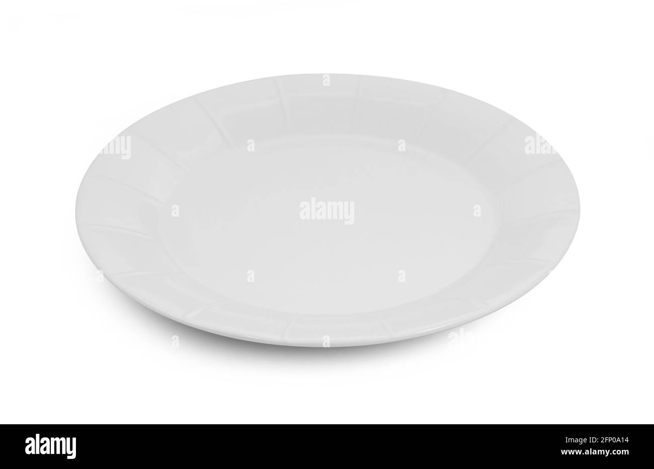 white plate isolated on white background Stock Photo - Alamy