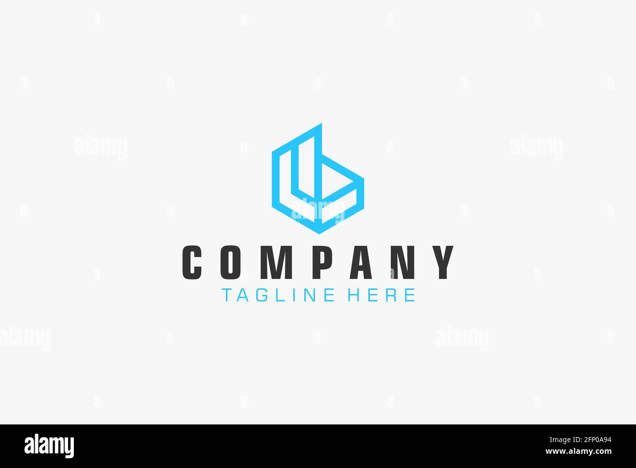 Abstract Initial Letter B Logo. Usable for Business, Technology and Branding Logos. Flat Vector Logo Design Template. Stock Vector