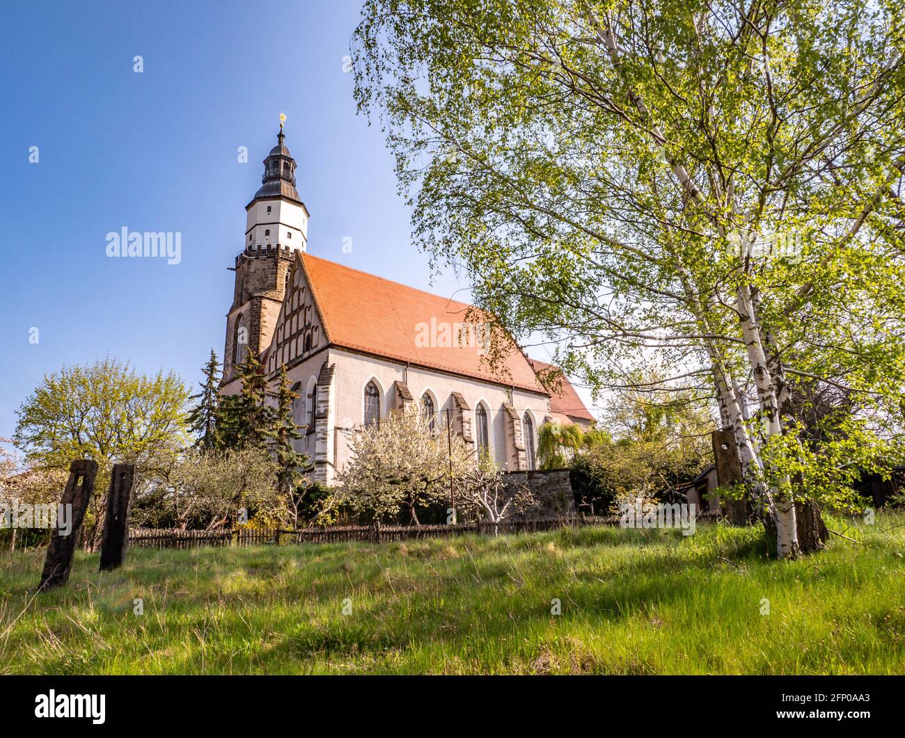 City church St. Marien in Kamenz Saxony Stock Photo