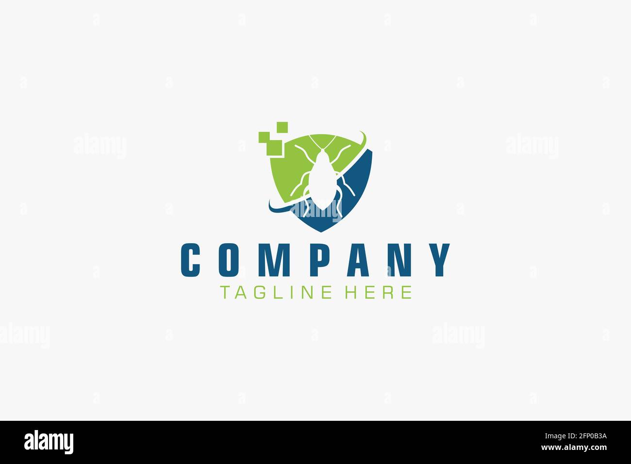 Inspections Pest Vector illustration shape house and leaves for property Stock Vector