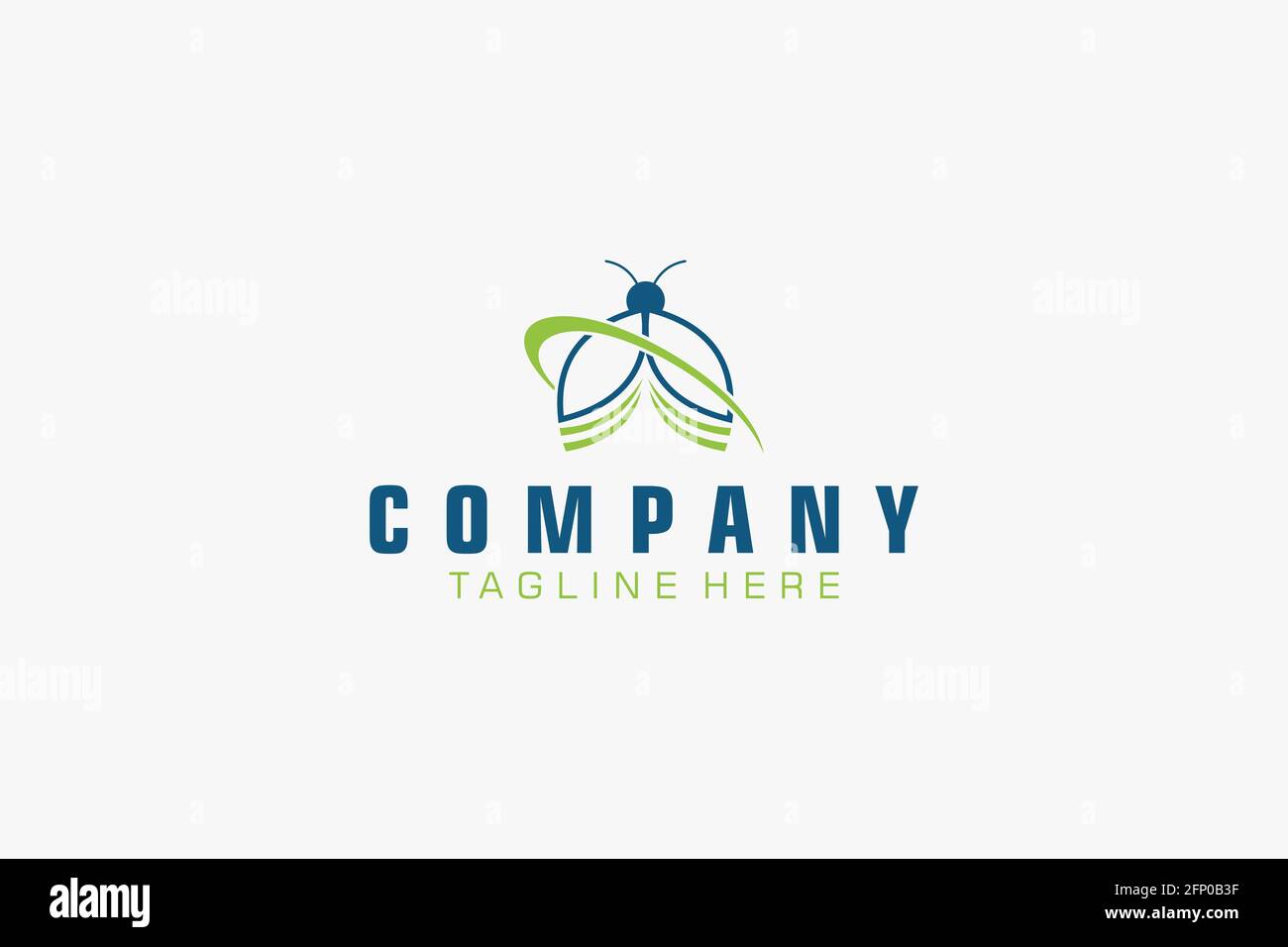 Inspections Pest Vector illustration shape house and leaves for property Stock Vector