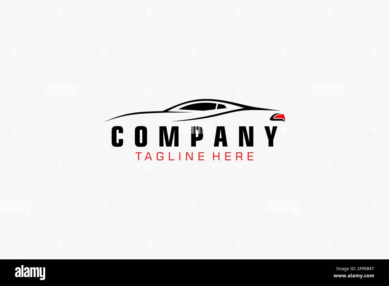 automotive sport car racing logo design Stock Vector