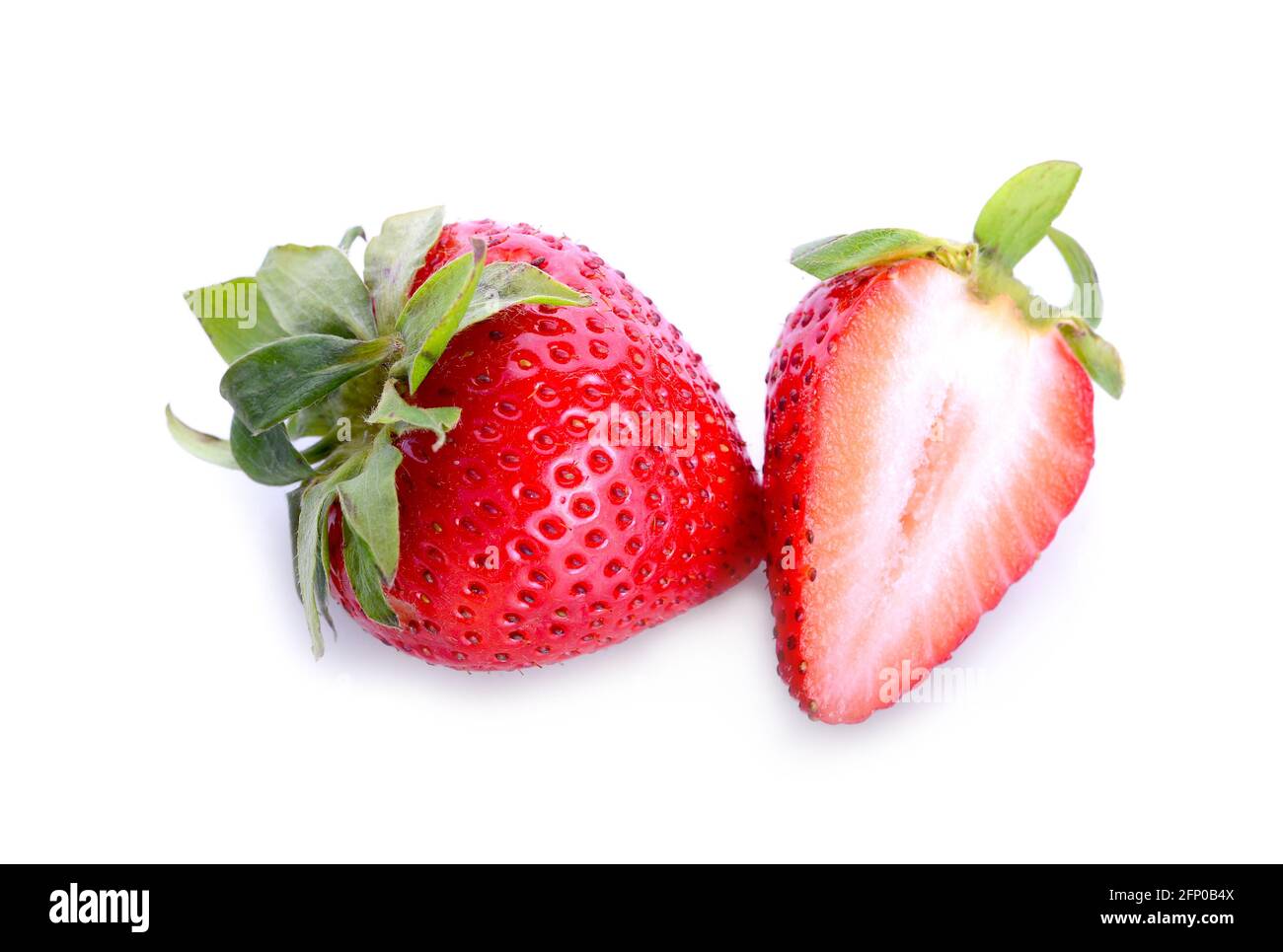 Strawberry isolated on white background Stock Photo - Alamy