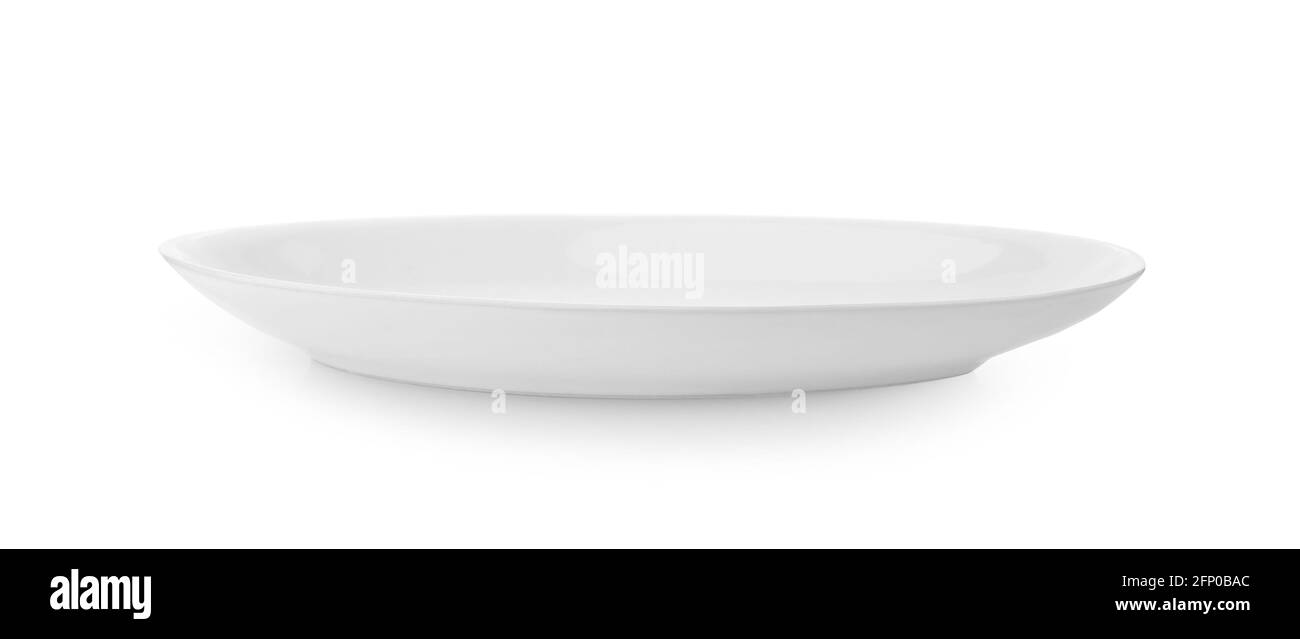 white plate isolated on white background Stock Photo - Alamy
