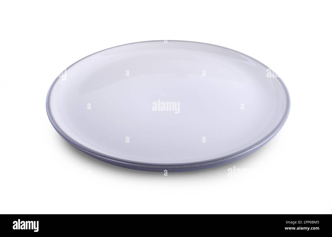 empty plate isolated on white background Stock Photo - Alamy