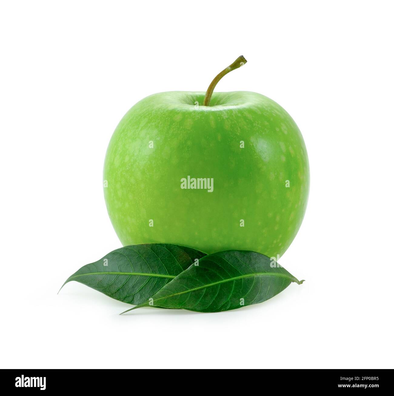 Green apple isolated on white background Stock Photo - Alamy