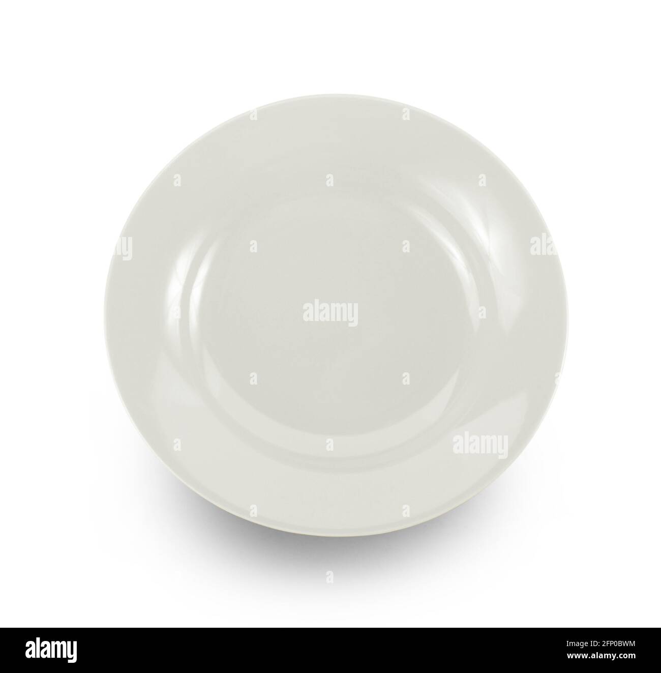 white plate isolated on white background Stock Photo - Alamy
