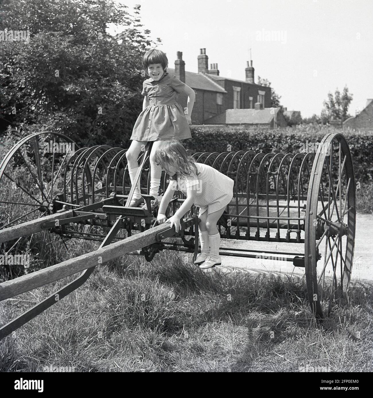 Horse drawn hay rake hi-res stock photography and images - Alamy