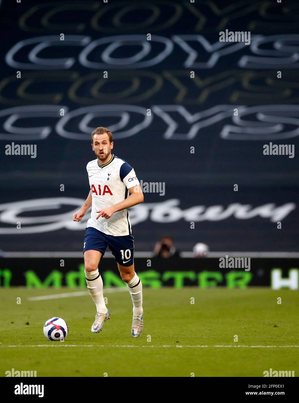 Tottenham Hotspur's Harry Kane during the Premier League match at the Tottenham Hotspur Stadium, London. Picture date: Wednesday May 19, 2021. Stock Photo