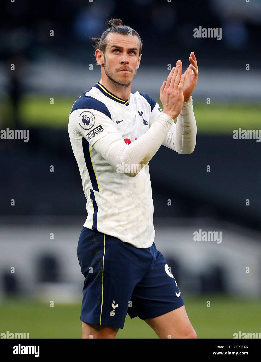 Tottenham Hotspur's Gareth Bale reacts after the final whistle during the Premier League match at the Tottenham Hotspur Stadium, London. Picture date: Wednesday May 19, 2021. Stock Photo