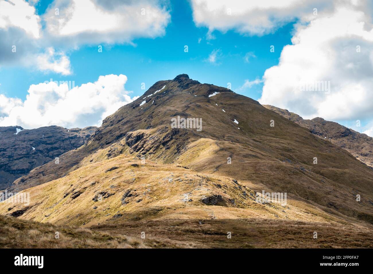 The munro mountain of An Caisteal near Crianlarich, Scotland Stock