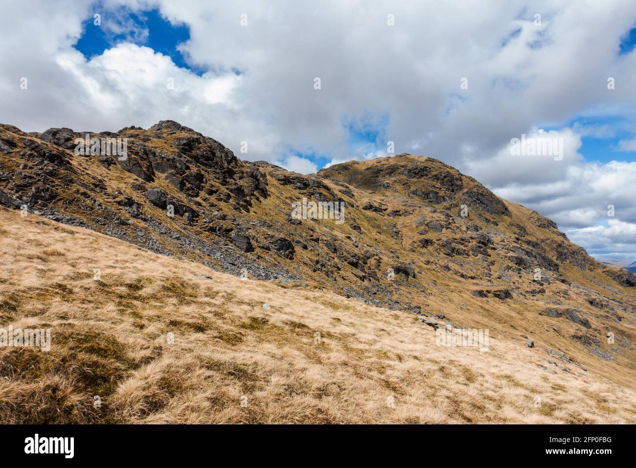 The munro mountain of An Caisteal near Crianlarich, Scotland Stock