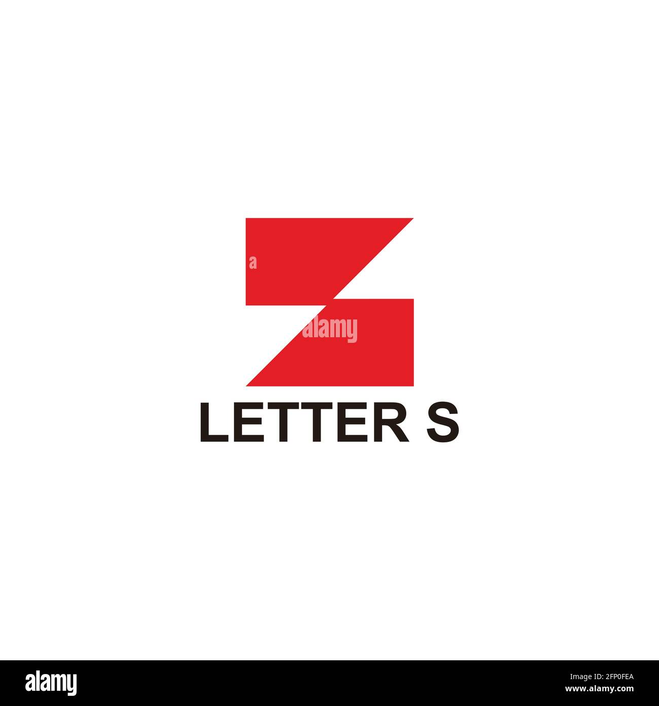 letter s geometric tile shape simple logo vector Stock Vector