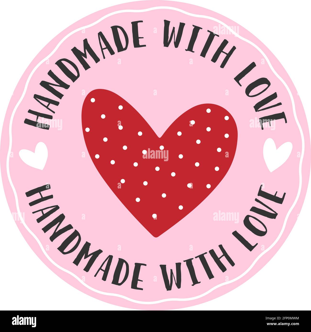 Handmade Label - Red Handmade Label - Red