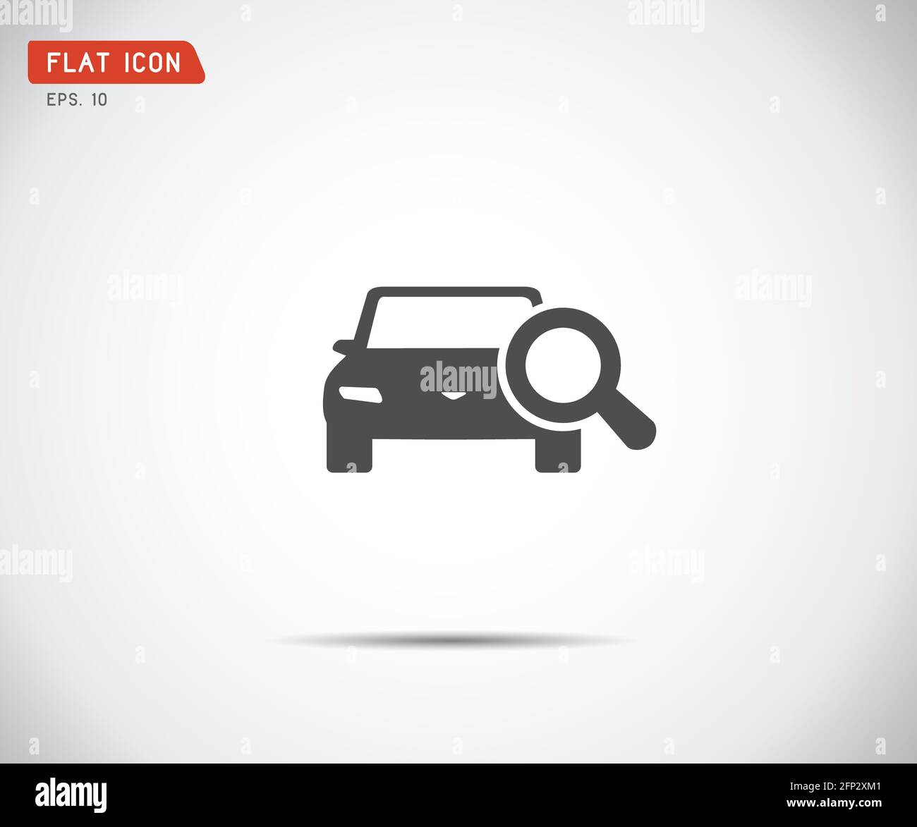 Looking For Car selling icon, magnifying glass search car, logo car