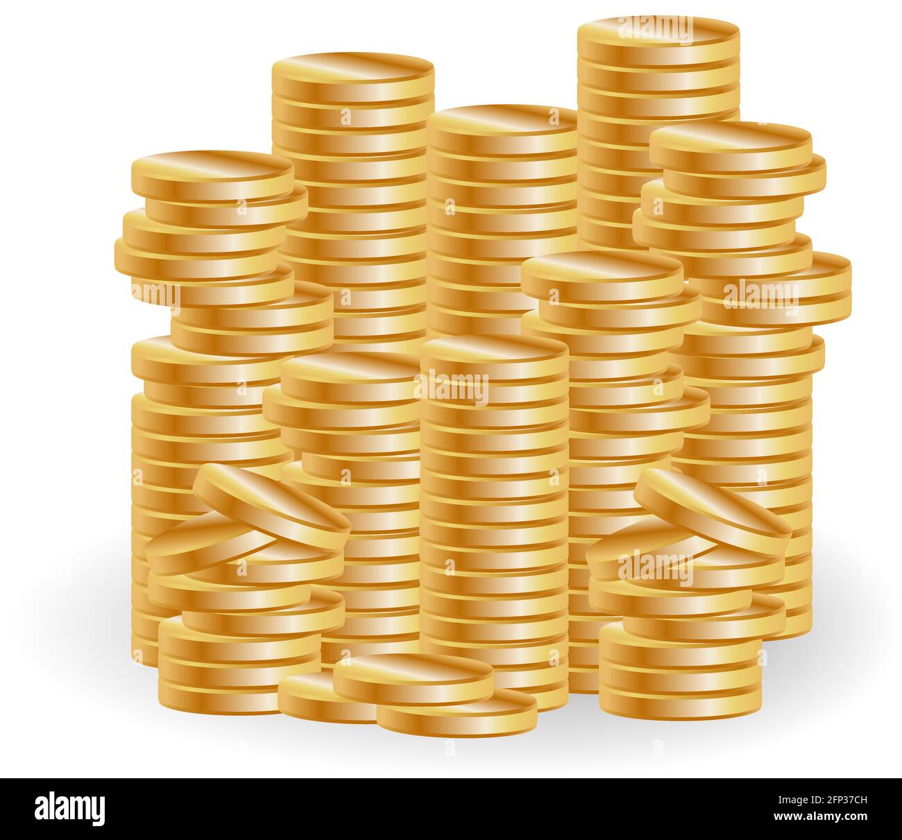 Stacks of gold coins Stock Photo by ©AlexisCorvus 1782228