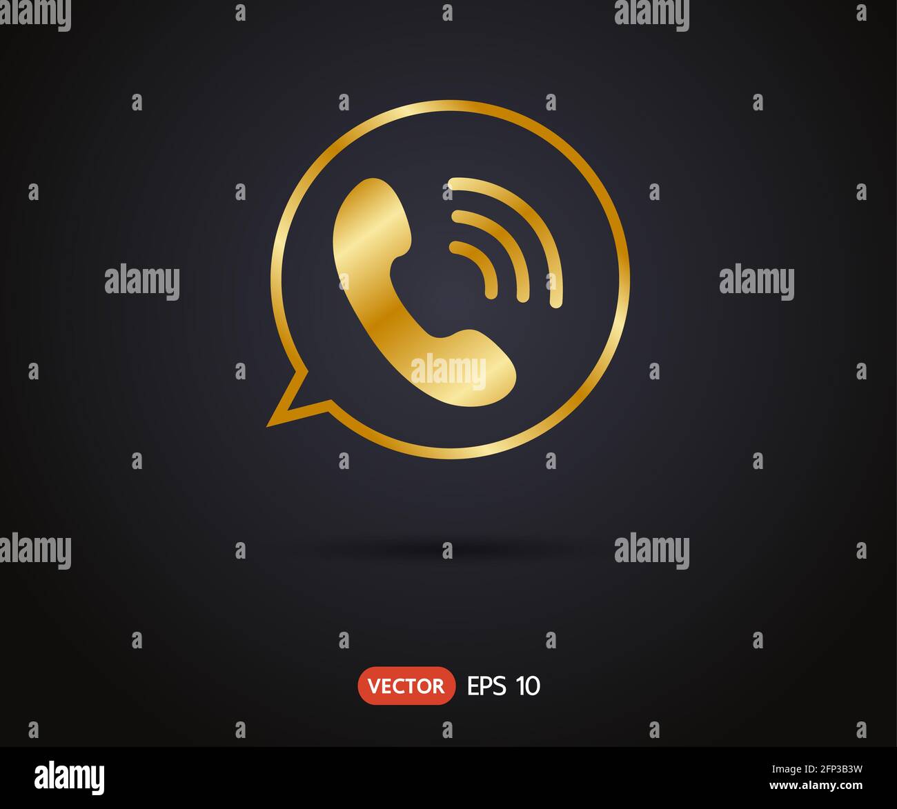Phone Call vector icon. Style is flat symbol, gray color, rounded ...