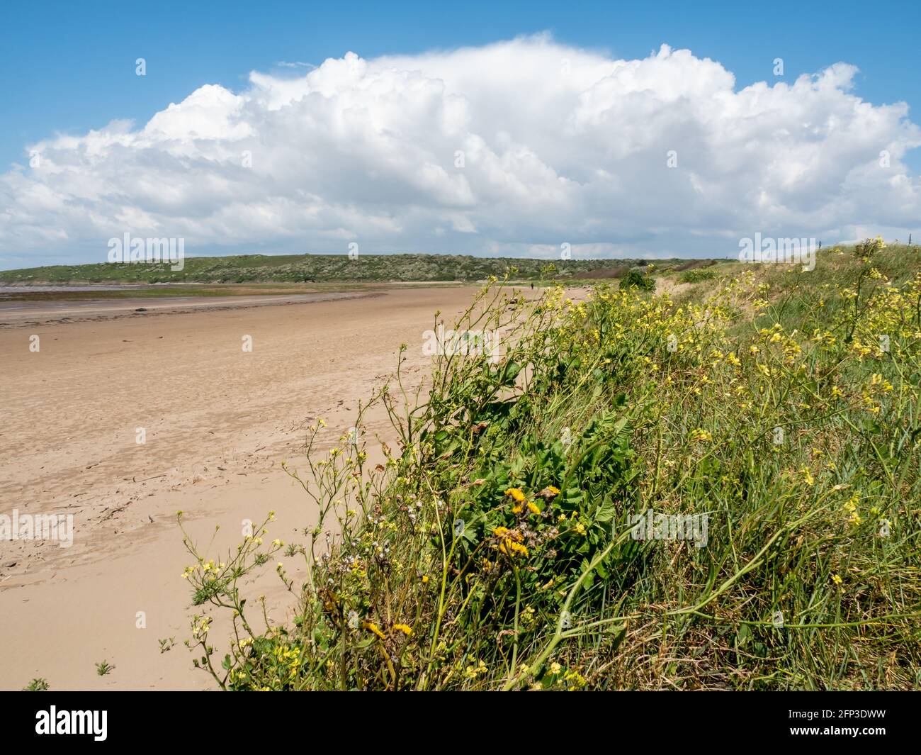 Cloud roll across Sand Bay, near Weston-super-Mare, in North Somerset. Stock Photo