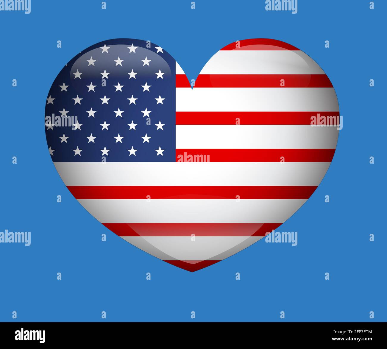 Modern Map, United States, USA vector, Independence day background Stock Photo