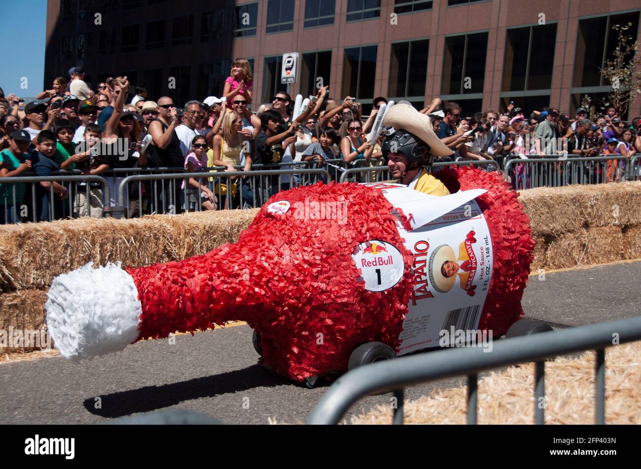 Red Bull Soapbox 2009 in Downtown Los Angeles. Stock Photo