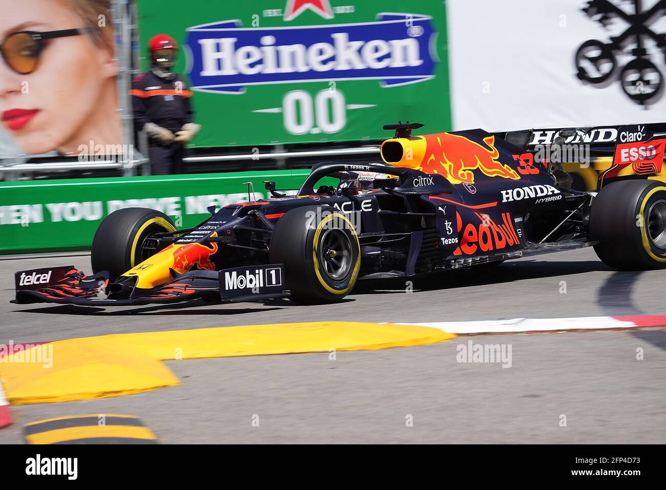 20 May 2021, Monaco: Motorsport: Formula 1 World Championship, Monaco Grand Prix, Free Practice 1. Max Verstappen is on track in the Red Bull. Photo: Hasan Bratic/dpa Stock Photo