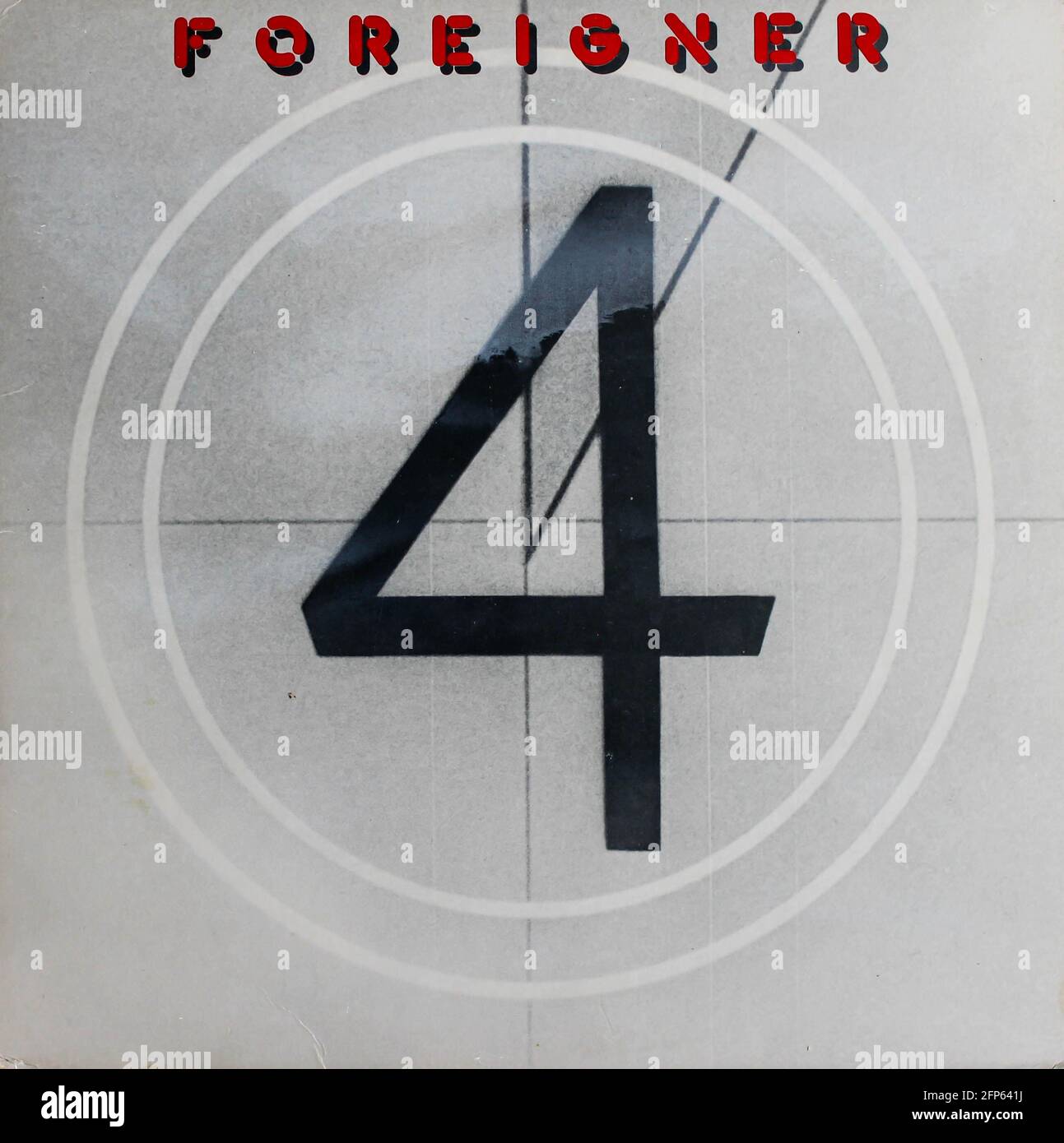 AOR and Rock band, Foreigner music album on vinyl record LP disc. Titled: 4 album cover Stock Photo