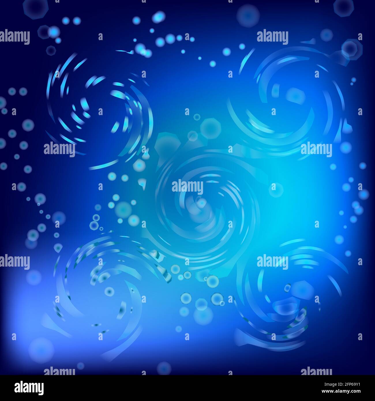 Blue bokeh abstract light background. illustration Stock Vector Image ...