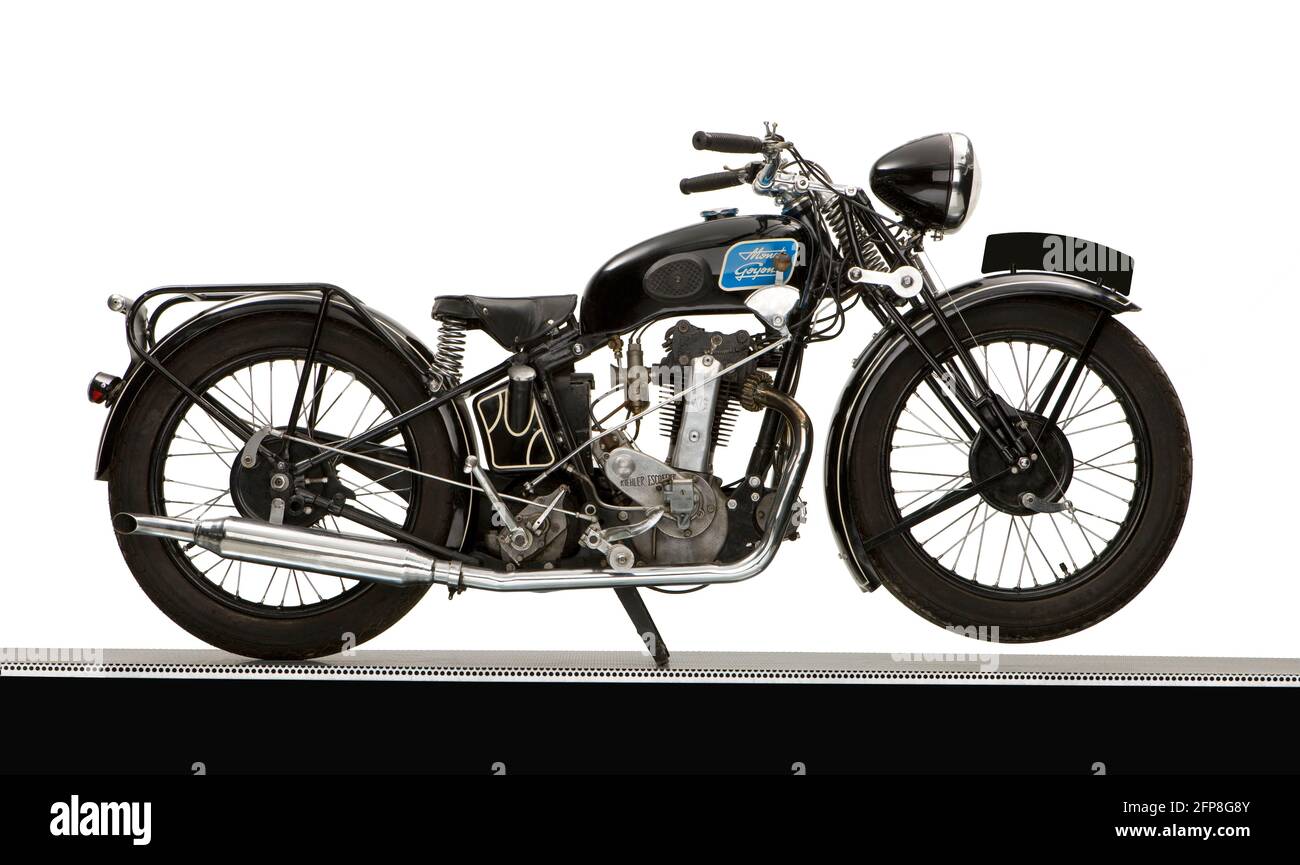 1934 Monet Goyon motorcycle Stock Photo