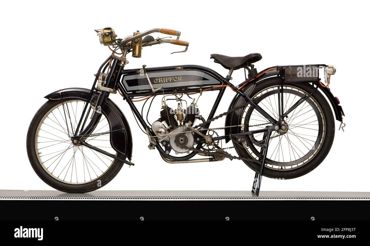 1912 Griffon 500cc V-twin motorcycle Stock Photo