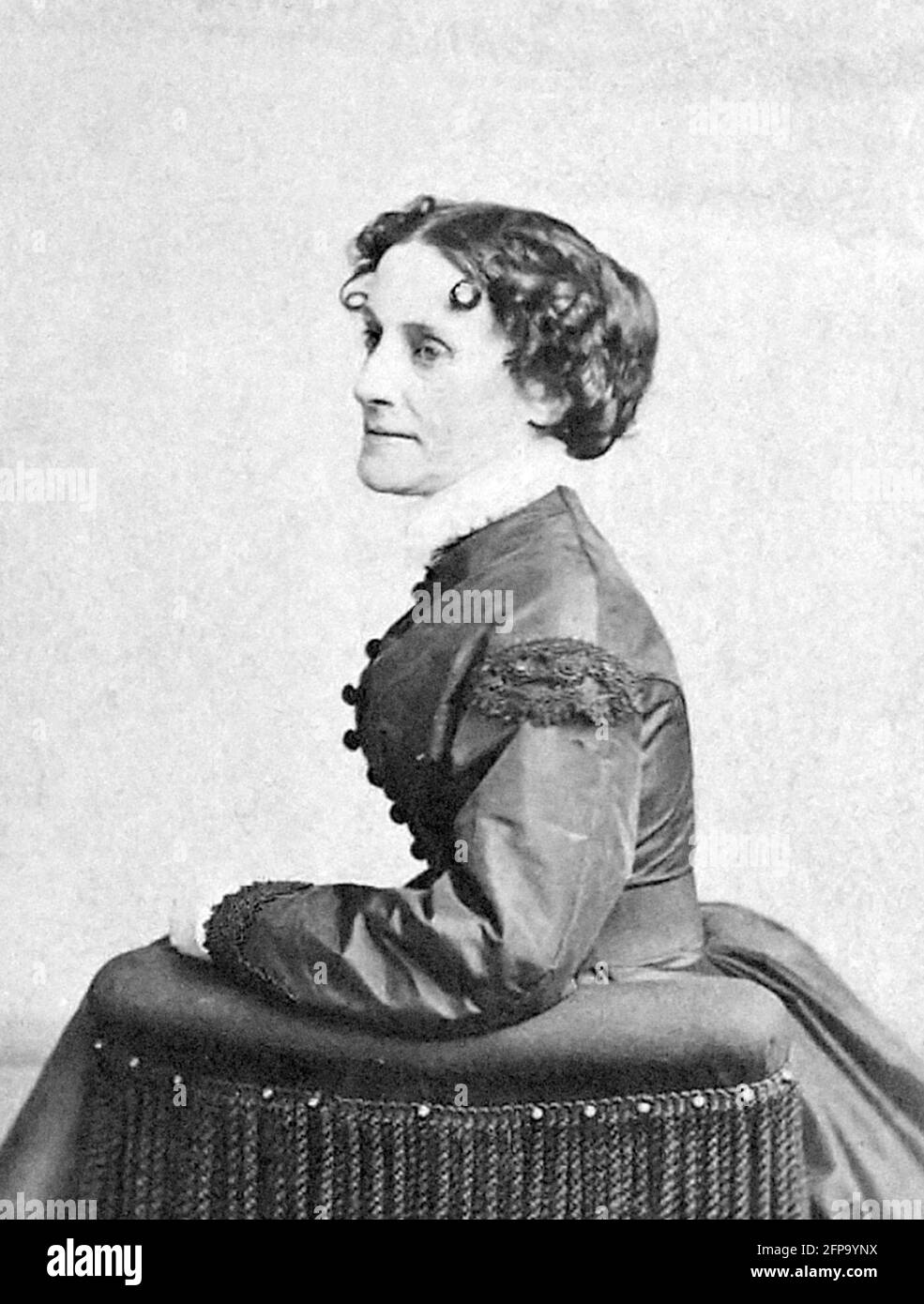 Elizabeth van Lew. Portrait of the American abolitionist and spy, Elizabeth Van Lew (1818-1900) Stock Photo