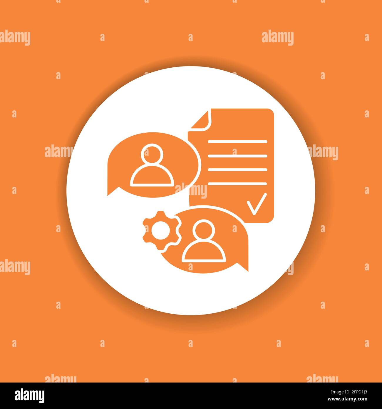Download Supplier agreement glyph color icon. Event management. Sign for web page, mobile app, button ...