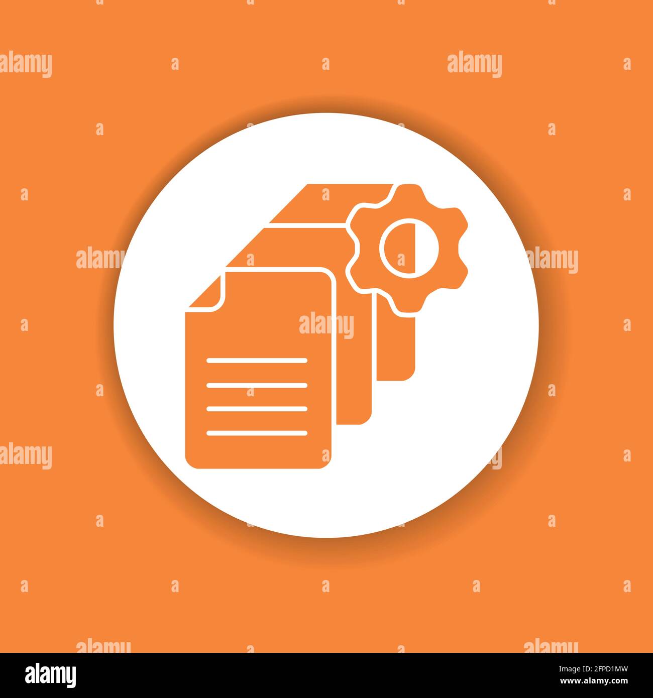 Download Document management glyph color icon. Event management. Sign for web page, mobile app, button ...