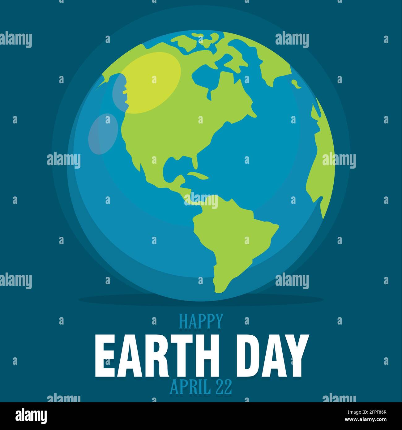 Earth day poster Earth Vector illustration Stock Vector Image
