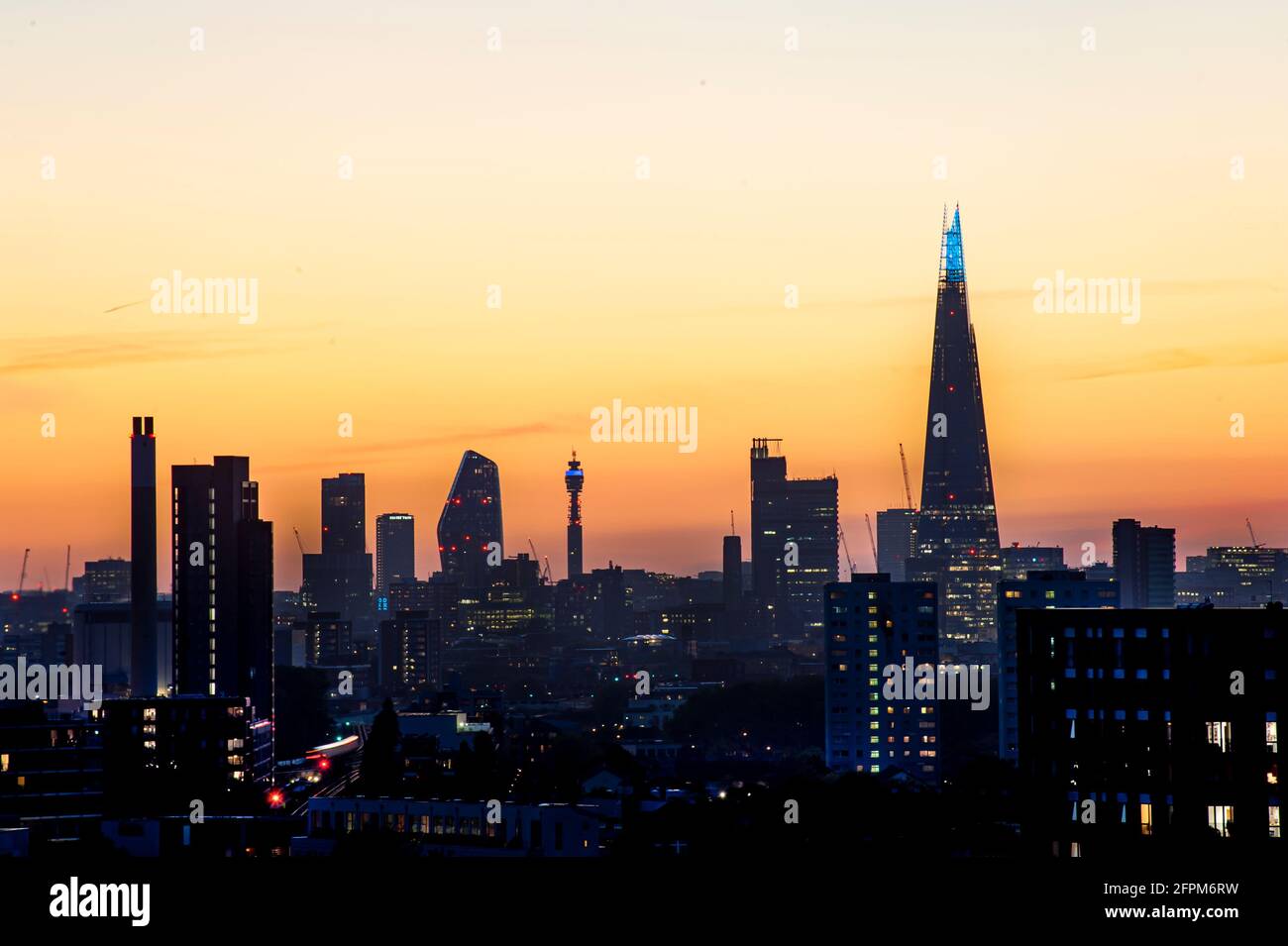 New york night great skyline hi-res stock photography and images - Alamy