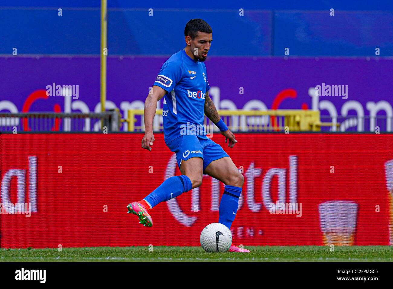 Genk Belgium th May 21 Genk Belgium May Daniel Munoz Of Krc Genk During The Jupiler Pro League Match Between Krc Genk And Royal Antwerp Fc At Luminus Arena On Genk Belgium th May 21 Genk Belgium May Daniel Munoz Of Krc Genk During The Jupiler Pro League Match Between Krc Genk And Royal Antwerp Fc At Luminus Arena On