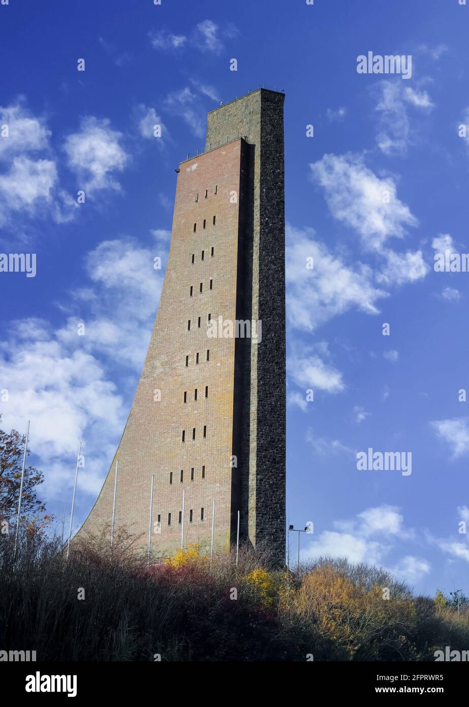 Huge world war monument at the beach of Laboe in Germany. Stock Photo