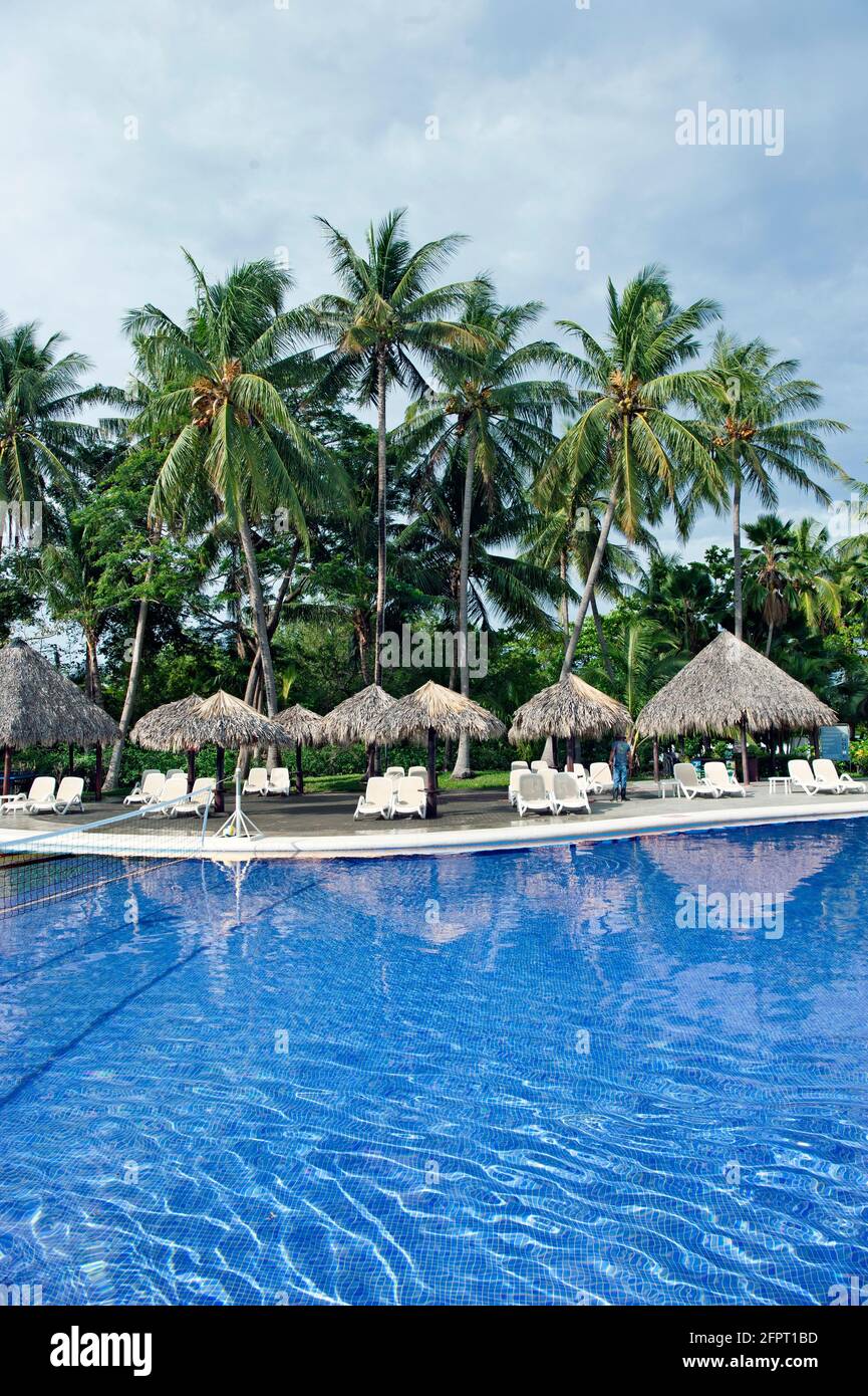 Pool at hotel resort in Tamarindo, Costa Rica Stock Photo