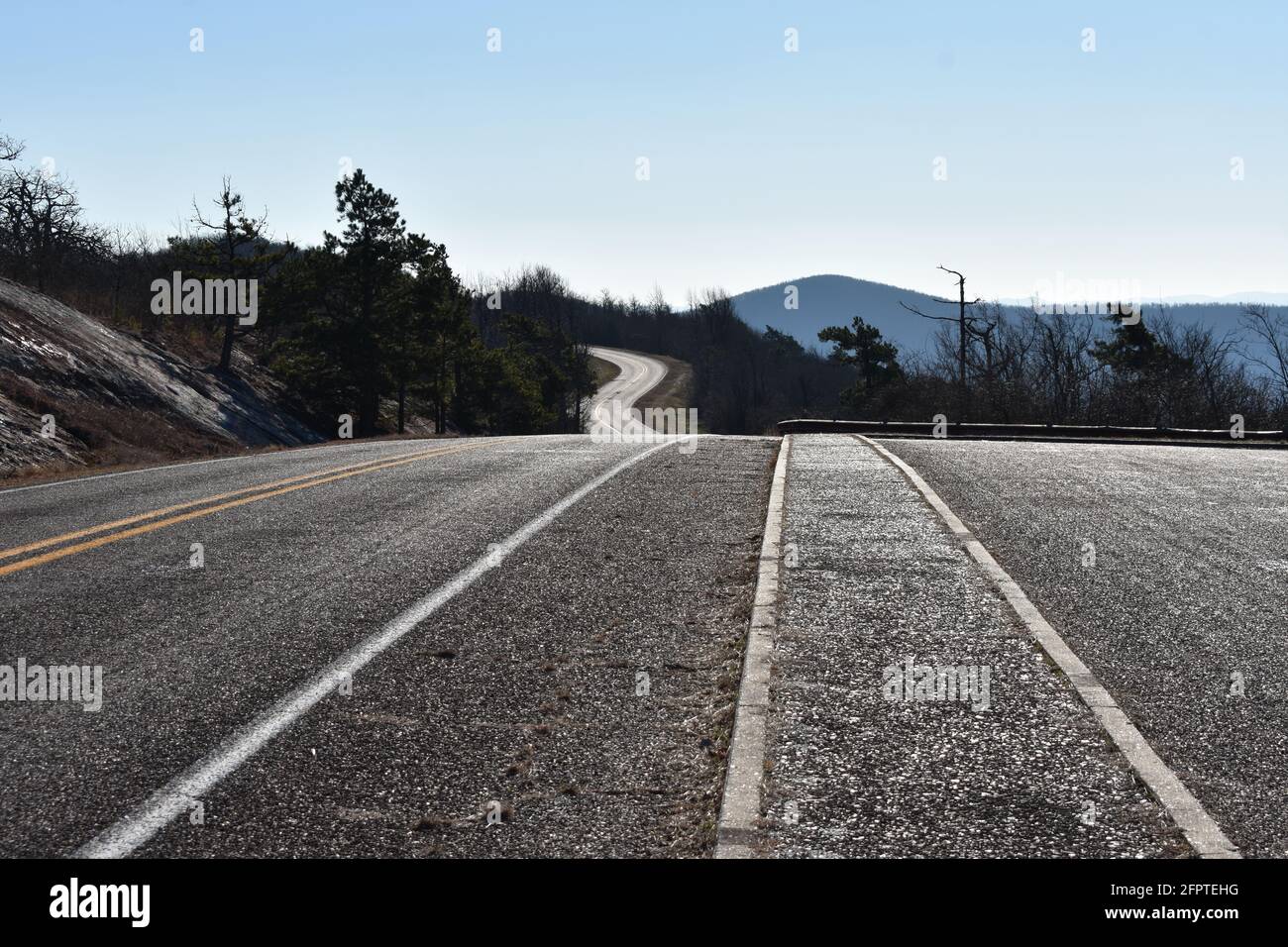 Talimena byway from Mena Arkansas to Talihina Oklahoma Stock Photo Alamy