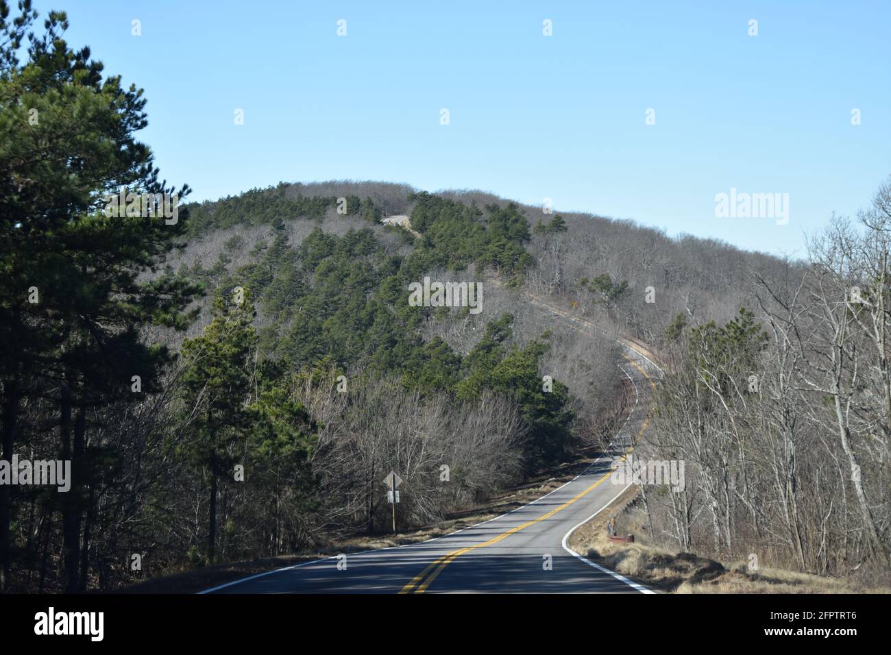 Talimena byway from Mena Arkansas to Talihina Oklahoma Stock Photo Alamy