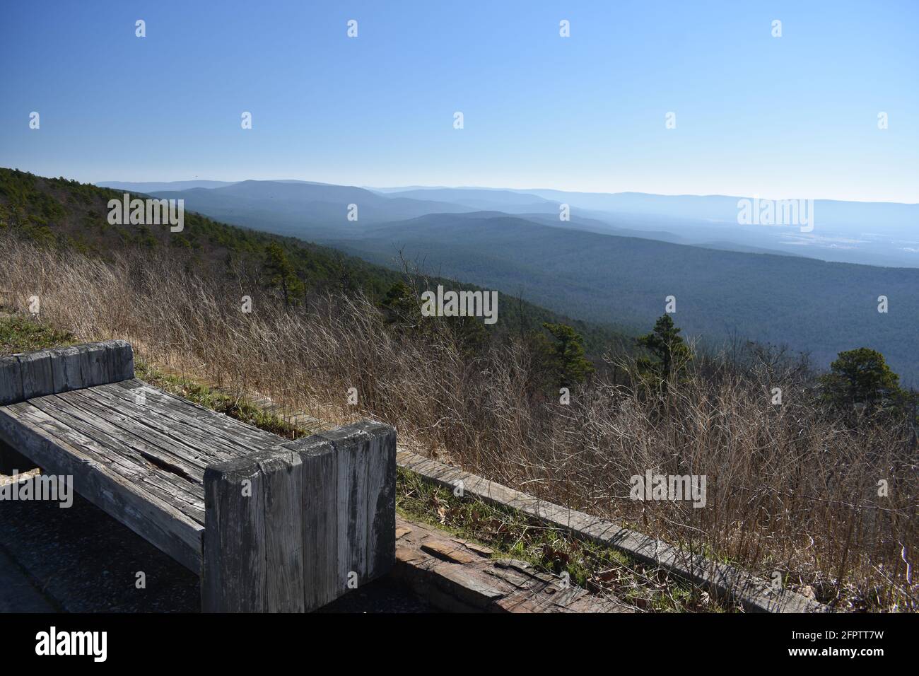 Talimena byway from Mena Arkansas to Talihina Oklahoma Stock Photo Alamy