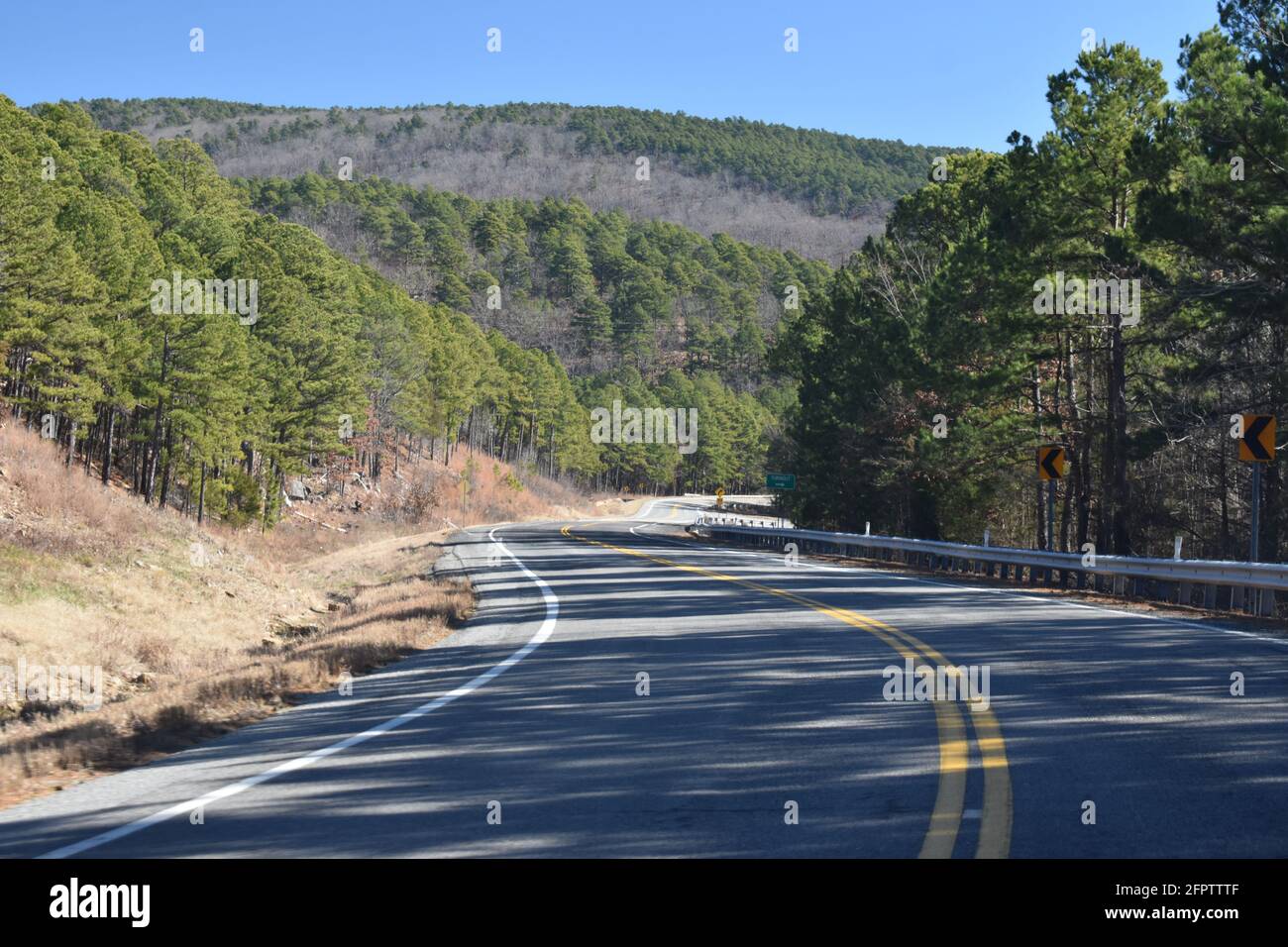 Talimena byway from Mena Arkansas to Talihina Oklahoma Stock Photo Alamy