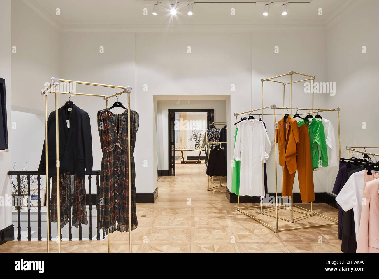 Store interior. Maison Rabih Kayrouz Boutique, London, United Kingdom. Architect: n/a, 2020. Stock Photo