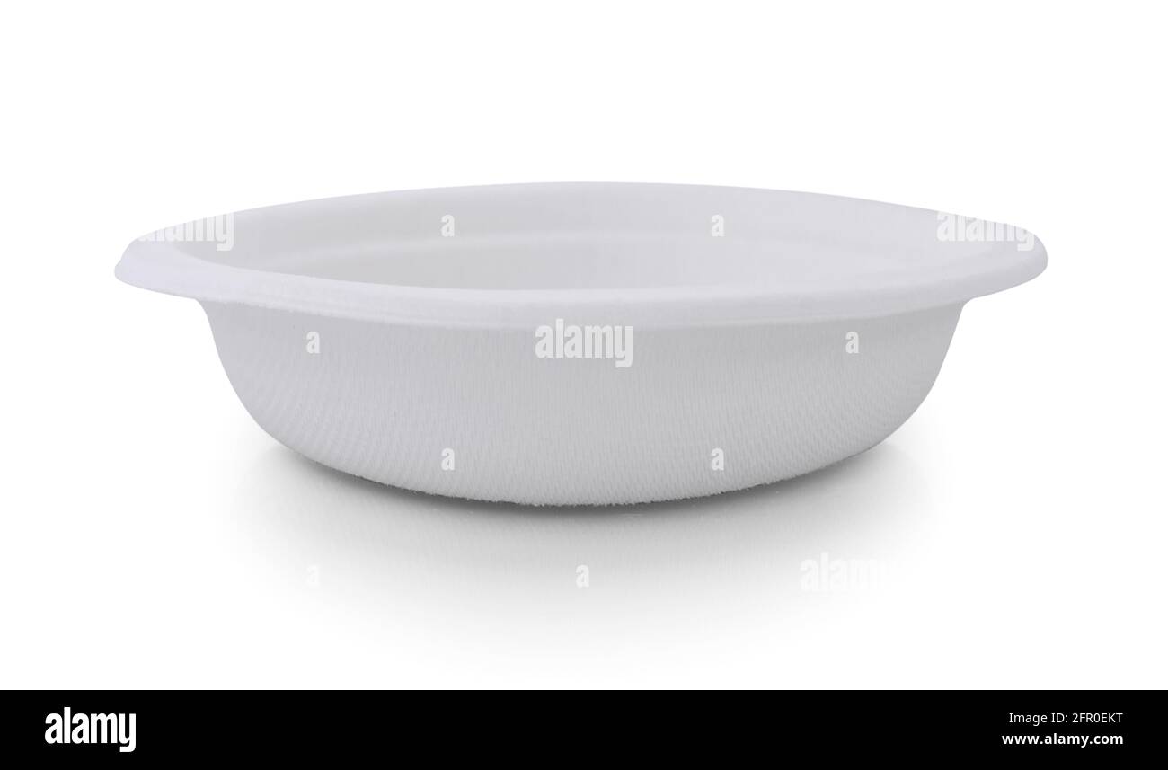 paper plate isolated on white background Stock Photo - Alamy