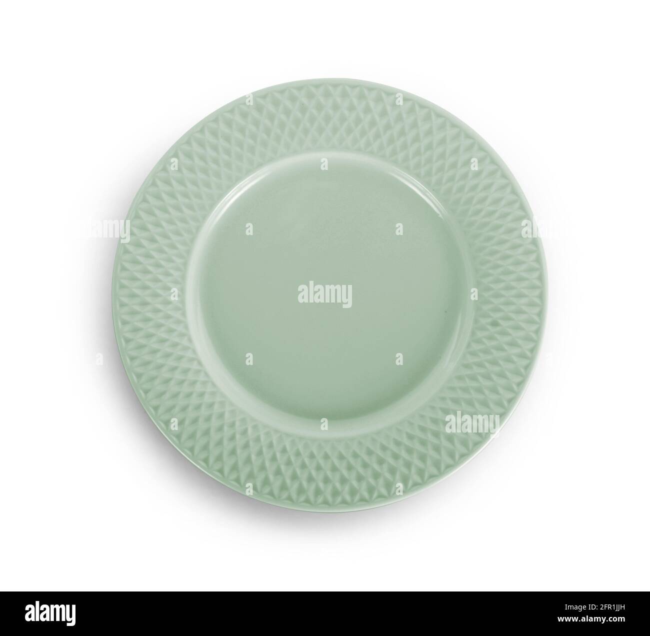 empty plate isolated on white background Stock Photo - Alamy
