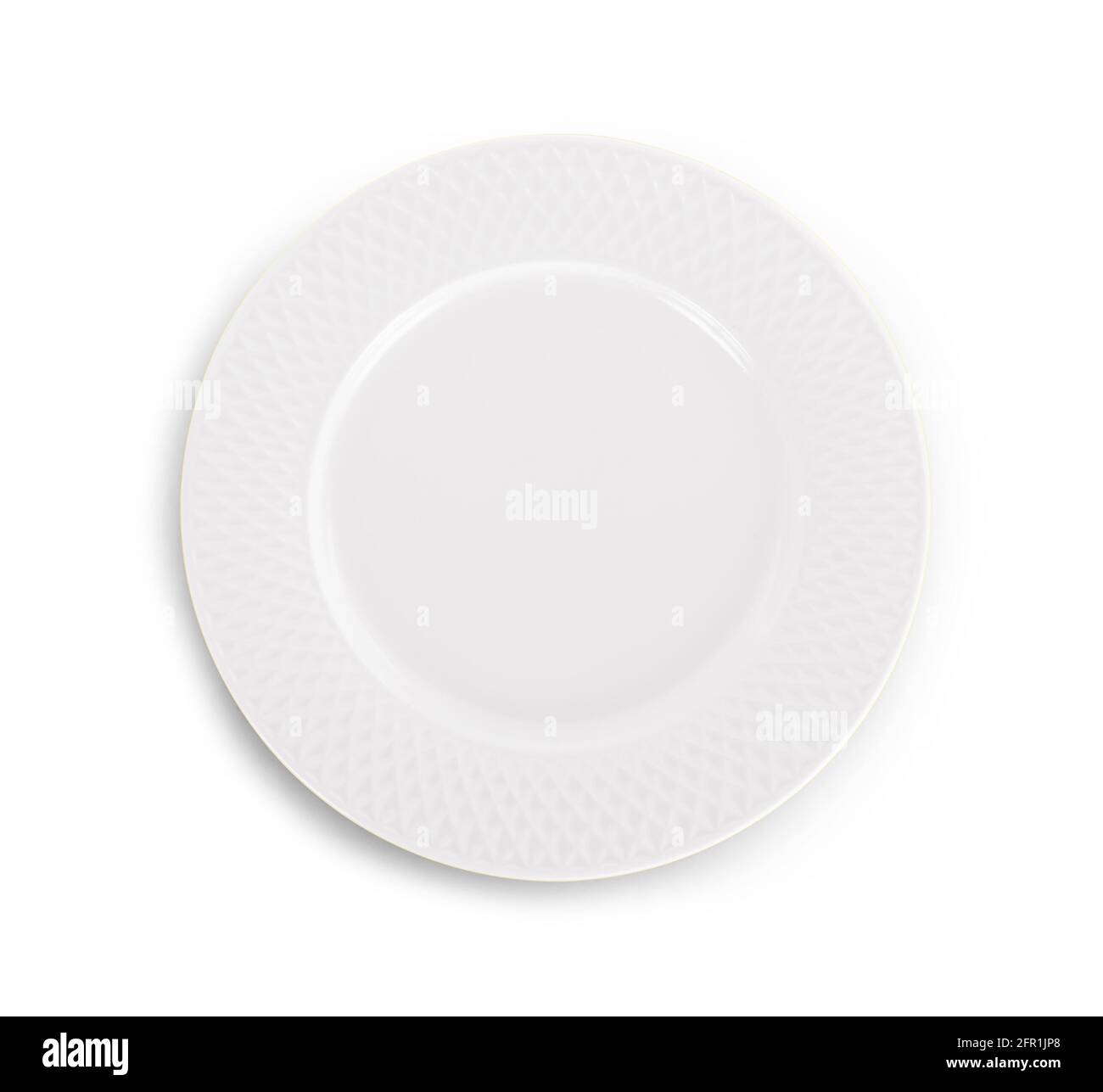 white plate isolated on white background Stock Photo - Alamy